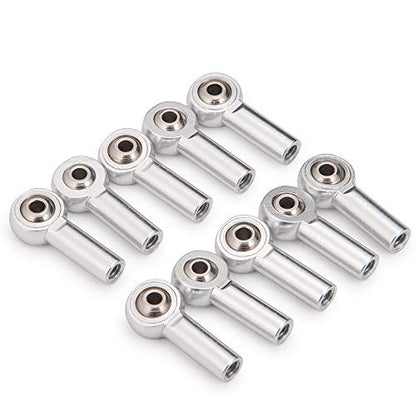 QUE-T M4 Metal Link Rod End Ball for 1/10 RC Crawler Car SCX10II 90046 D90 CC01 Trx4 (Pack of 10) - color: 10pcs