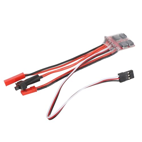 Asixxsix 30A ESC RC Car Brushed ESC Electric Speed Controller, Brushed ESC Electronic Speed Controller with Brake for 1/32 1/24 1/18 RC Car Boat Rc Quadcopters, Helicopters