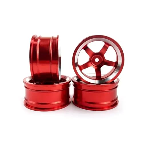 Parts For MN86KS G500 For MN MN86K 4WD Metal Upgrade Wheel Hub Rim Car Crawler Off Road Truck RC Spare Parts DIY Vehicles(Red) - color: Red