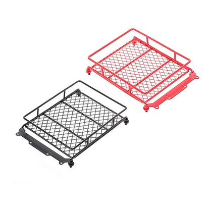 VICASKY Car Roof Luggage Carrier Rack for Rc Crawler Durable Black Metal Storage Bracket for Cargo and Accessories Lightweight Design for Easy Installation
