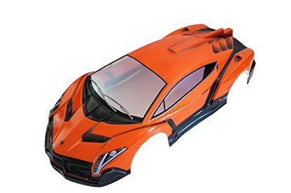 1/10 Scale RC Printed Precut Drift Racing Touring Onroad Car Body Shell Width 190mm (Orange)