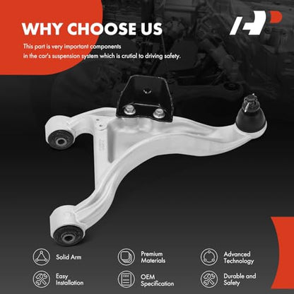 A-Premium Rear Left Upper Control Arm, with Ball Joint & Bushing | Compatible with Nissan Murano 2009-2014 - style: Rear Driver Side