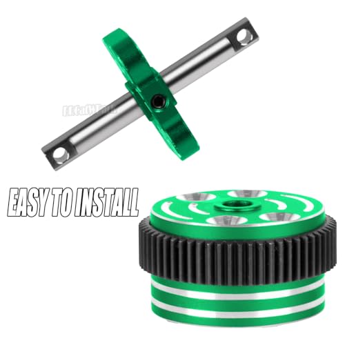RC Differential Locker Spool Diff Case Mounts & Differential Case Upgrades Part for 1/10 Slash 2WD VXL/Stampede 2WD VXL XL-5/Rustler 2WD VXL XL-5/Bandit 2WD VXL,Green - color: Green - (Upgrades Part)