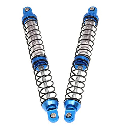 4Pcs Metal Shock Absorbers Oil Damper Adjustable RC Crawler Shock RC Damper Springs Compatible With 1/10 Axial SCX10 II 90046 Traxxas TRX4 RC4WD D90 TRX6 Redcat Gen 8 RC Crawler Car(120MM) - size: 120MM