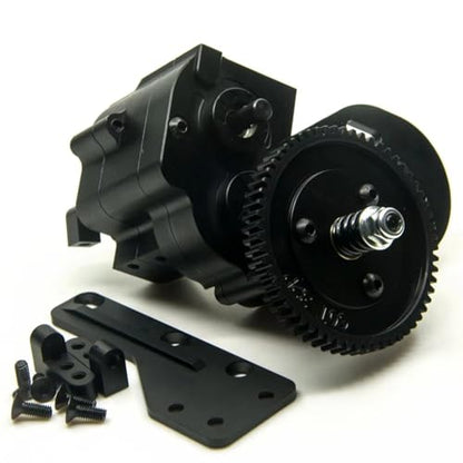Rc Car Gearbox For AXIAL For SCX10 1/10 Metal Alloy 2 Speed Gearbox Transmission Gear Box RC Crawler Model Car Upgrade Parts(Gearbox) - size: Gearbox
