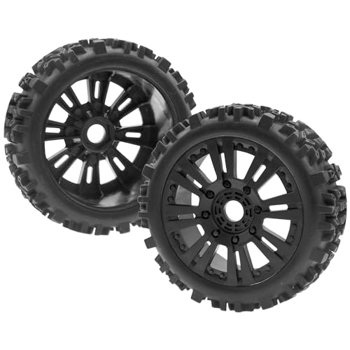1/8 RC Buggy Tires 17mm Hex Wheels Rims & Rubber Tires Compatible with Arrma Typhon 6S 3S Talion 6S Team Losi HPI 1/8 RC Car 4PCS