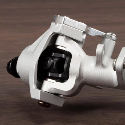 Machined Aluminum Straight Axle Set with SOA Servo Mount Black Silver Anodized for Axial SCX10 II VS4-10 1/10 RC Rock Crawler (Silver Front Axle) - color: Silver Front Axle
