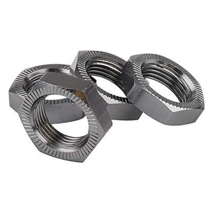 12mm to 17mm Metal Wheel Hex Drive Hub Adapter Conversion 15mm Offset Extension for HSP 1:10 RC Car & 1:8 Tires, Pack of 4