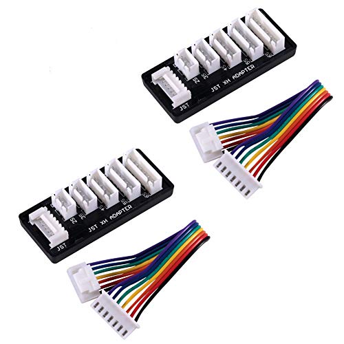 2pcs RC Product JST-XH-2-6S Lipo Battery Charge Balance Board, JST XH Board Balance Expansion Charger Adapter gor RC 6S LiPo Battery Charge - color: 2pcs JST-XH Balance Board