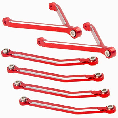 Metal High Clearance Chassis Links Rod Linkage Pull Rods & Hard Plastic 1/10 RC Drift Car Tires & Wheel Rims 12mm Hex