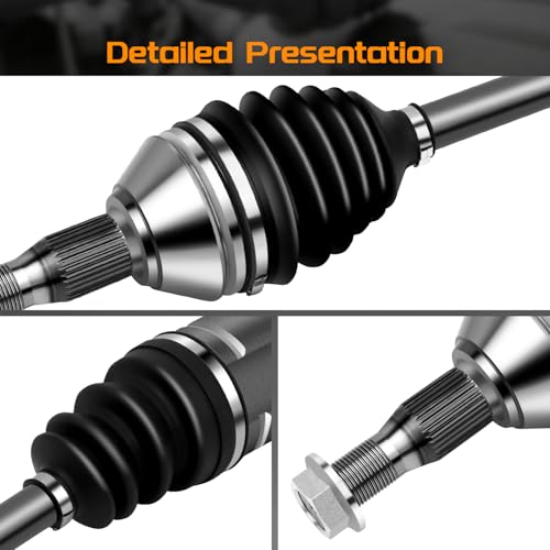 Front CV Axle Shaft Assembly Compatible with Chevy Impala 2000-2011, Monte Carlo Venture, Buick Century 1997-2005, LaCrosse Allure Regal, Pontiac Grand Prix Montana, 60-1250 60-1255
