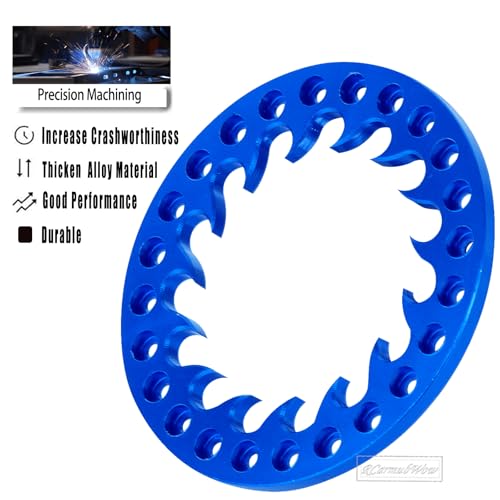RC Metal 1.9 Beadlock Wheels Replacement Ring for 1/10 Crawler RC Car TRX4 SCX10 90046 90047,Alloy 1.9" Beadlock Rims Replacement Ring,4pcs,Navy Blue - color: Navy Blue(4pcs)