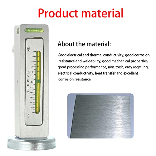 AICEL Adjustable Magnetic Gauge Tool, Automotive Universal Repair Accessories, Camber Castor Strut Wheel Alignment Tools for Car, Truck Camber, Castor Strut, RV, Tire Repair