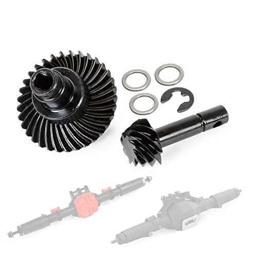 RC Bevel Gear, 33T/8T Heavy Duty Overdrive Bevel Gear Set for 1/10 RC Crawler Axial SCX10 II AR44/45 Capra Portal Axle Spare Parts - color: 33/8T Bevel Gear