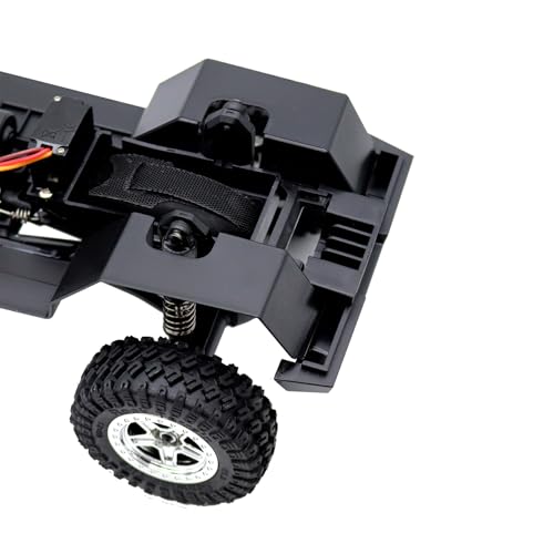 155mm 6.10in Wheelbase Assembled Frame Chassis with 2-Speed Gearbox for Rc Crawler TRX4M Bronco Defender JJRC C8809 c8801 Part