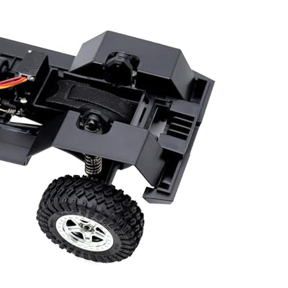 155mm 6.10in Wheelbase Assembled Frame Chassis with 2-Speed Gearbox for Rc Crawler TRX4M Bronco Defender JJRC C8809 c8801 Part