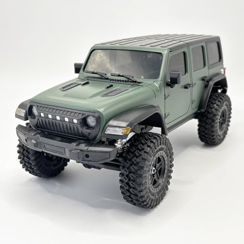 WPLDEWAN 1/18 RC Crawler RC Jeep Remote Control Truck Off Road RC Rock Crawler 4x4 RTR All Terrain 370 Brushed Motor 2.4GHz Fully Proportional 3 Range Speed Upgrade Chassis Model Hobby Toy for Adult