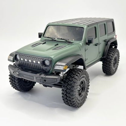 WPLDEWAN 1/18 RC Crawler RC Jeep Remote Control Truck Off Road RC Rock Crawler 4x4 RTR All Terrain 370 Brushed Motor 2.4GHz Fully Proportional 3 Range Speed Upgrade Chassis Model Hobby Toy for Adult