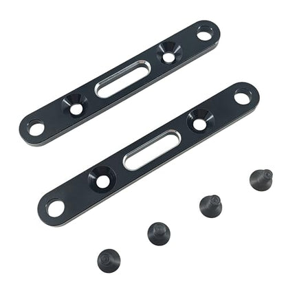 Suspension Arm Mount Set for ARRMA Mojave 4X4 4S BLX RC Truck (Black) | Aluminum Alloy,Front,Rear,1/8 Scale,ARA320589 Compatible,ARA320590 Compatible,CNC Machined,High Strength,Precision Fit - color: Black