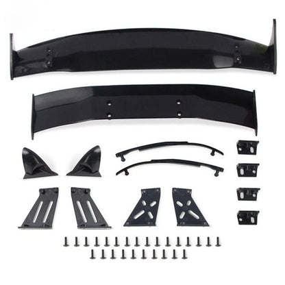 Rear Tail Wing Body Spoiler Wing Body Spoiler 1/10 RC Racing Drift Car 2 Kinds 1:10 Universal Parts Accessories - (Color: Black)