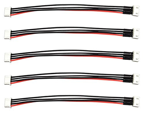 JST-XH 3S 6" / 150mm Balance Plug Extension Lead - 5 Pack #1091