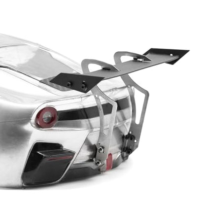 Metal Rear Wing for 1/10 RC On-Road Car, Metal Spoiler Upgrade, Tail Wing Metal Spoiler Decorative Upgrade Part for 1:10 RC Car