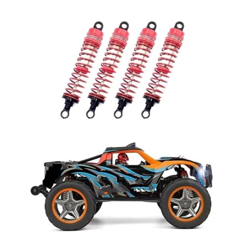 RC Car Shock Absorbers Compatible with Wltoys 104009 1/10 RC Car Truck Off-Road for Racing for Buggy Parts Aluminium Alloy Shocks Absorber Damper 1972(4pcs) - size: 4pcs