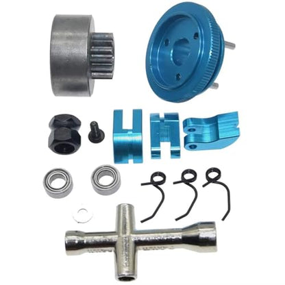 Rc Parts For Nitro 1/8 Clutch Bell 14T Gear Flywheel Assembly Shoes Springs Engine Nut For Mini Cross Wrench Wheel Spanner RC Car Part