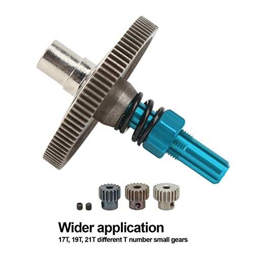91T Slipper Gear Set for Arrma Senton 1/10 RC Cars - Metal Differential Upgrade Parts, Durable & Easy to Install, Compatible with Granite, Big Rock, Typhon (Blue) - color: Blue