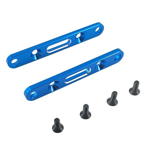 Suspension Arm Mount Set for ARRMA Mojave 4X4 4S BLX RC Truck (Blue) | Aluminum Alloy,Front,Rear,1/8 Scale,ARA320589 Compatible,ARA320590 Compatible,CNC Machined,High Strength,Precision Fit - color: Blue
