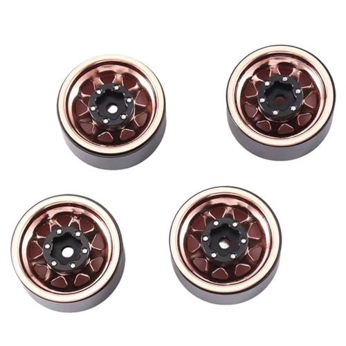RC Models Parts For Axial For SCX24 For AX24 For TRX4M For FCX24 1 IN Beadlock Wheel Rim Deep Dish Negative Offset 3.78Mm Hub For 1/18 1/24 RC Crawler Car