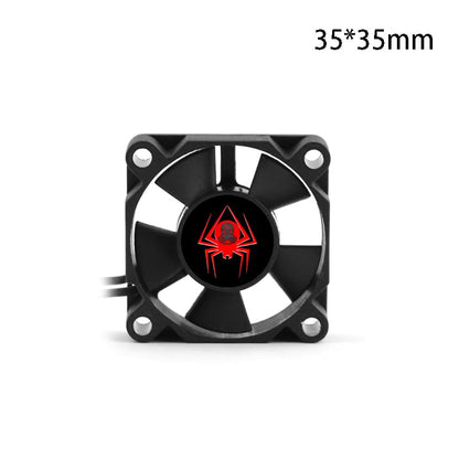 REDSPIDER High Speed RC Motor Fan，50mm 40mm 35mm 30mm 25mm Fan，ESC Cooling Fan 6V-8.5V 28000rpm for 1/8 1/10 1/12 Scale RC Car.(35MM)