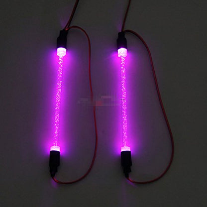 MOHERO 1/10 RC Car Chassis Body LED Light Strip Tube for RC Drifting Car Truck Tank (Purple) - color: Purple