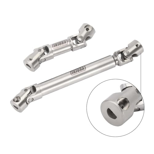 INJORA Stainless Steel D-Shaped Hole Drive Shaft for SCX24 Deadbolt GX470