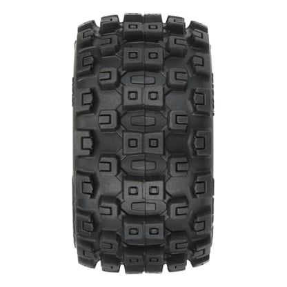 Pro-line Racing Badlands MX 1.85" All-Terrain Truck Tires 4 Mounted on Raid Black 12mm Hex Wheels for Granite GROM 4x4 Front or Rear PRO1024110