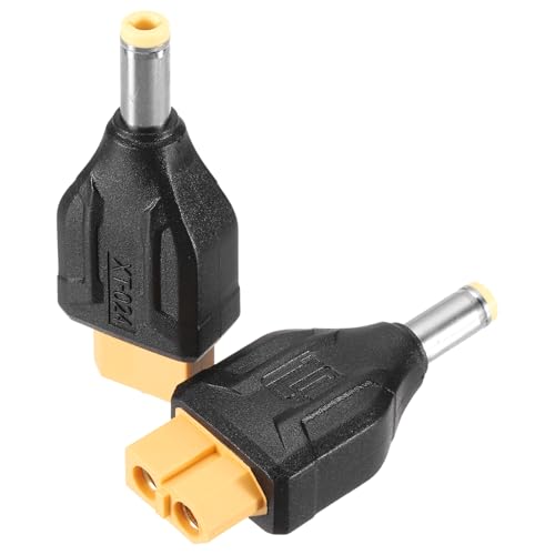 MECCANIXITY 2 Pack XT60 Adapter, XT60 Female to DC5525 Male 5.5 x 2.5mm Wireless Adapter, XT60 Connectors Wireless for Laptop Power Supply - style: XT60 Female to DC5525 Male
