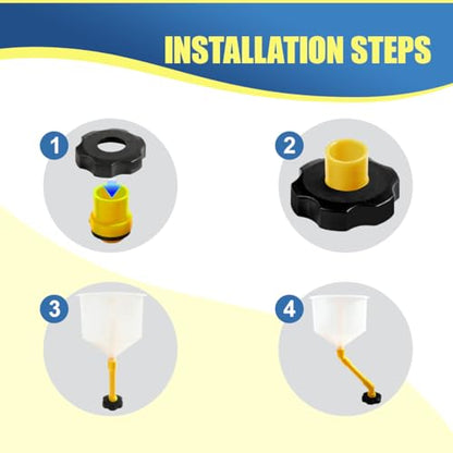 No-Spill Coolant Funnel Kit, Spill-Proof Auto Radiator Fill Funnel Kit, Car Fluid & Oil Funnels Flush Tool with Adapters, Vehicle Funnels Bleeder Accessories (15PCS) - color: 15PCS