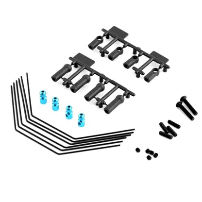 RC Upgrades Models for Tamiya for XV01 XV01T 54514 1/10 Front Rear Anti-roll Bar Sway Kit Stabilizer Set 3 Hardnesses for RC Car Accessories