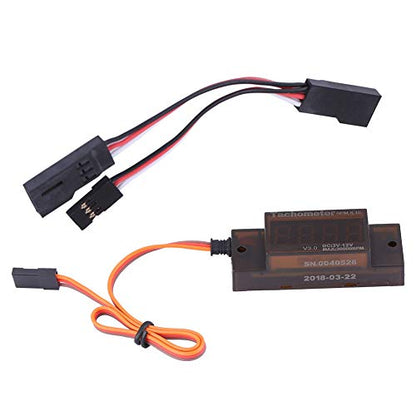 RC Ignition Tachometer for DLE Series Gasoline Engines, Black PCB, V5.0 Revolution Meter, 2.13 x 0.79 x 0.59in
