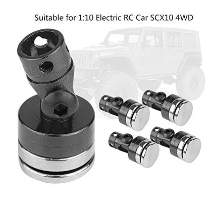 RC Magnetic Body Post, 4Pcs Stealth Model Car Body Post Mount Body Body Mount, RC Vehicle Accessories for SCX10 4WD 1:10(Black)