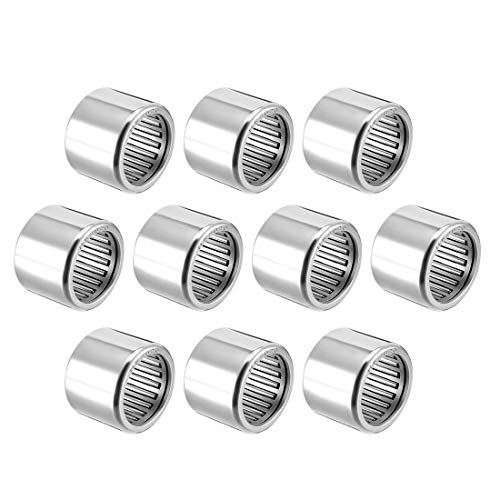 uxcell HK2020 Drawn Cup Needle Roller Bearings, Open End, 20mm Bore Dia, 26mm OD, 20mm Width (Pack of 10) - size: 20x26x20mm