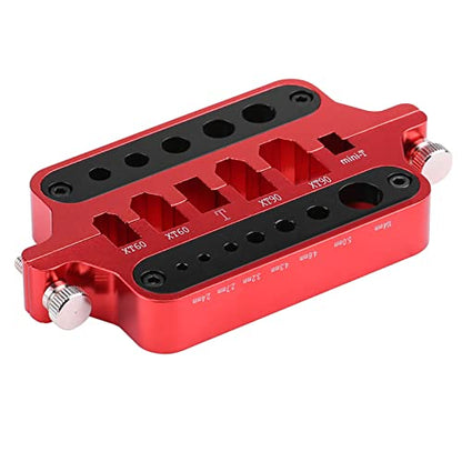 Aluminum Alloy Soldering Station Jig, Multifunction Soldering Aid for XT60 XT90 T Banana Connectors, with Thermal Insulating Layer and Adjustable Slots for RC Hobbyists