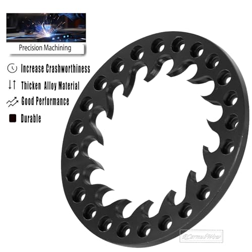 RC Metal 1.9 Beadlock Wheels Replacement Ring for 1/10 Crawler RC Car TRX4 SCX10 90046 90047,Alloy 1.9" Beadlock Rims Replacement Ring,4pcs,Black - color: Black(4pcs)