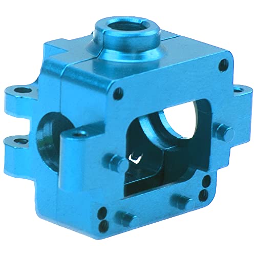 Aluminum Alloy Differential Gearbox Housing Cover Gear Box Shell Compatible with Wltoys 284131 K969 K989 P929 1/28 RC Car (Blue) - color: Blue