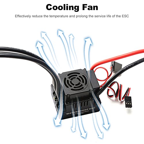 GoolRC 80A Brushless ESC Electronic Speed Controller T Plug 5.8V 3A BEC for 1/8 RC Car