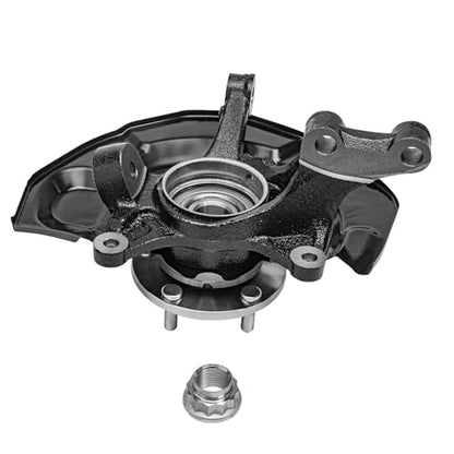 Detroit Axle - 4pc AWD Front Steering Knuckles Rear Wheel Bearing Hubs | for 2004 2005 2006 2007 2008 2009 2010 Toyota Sienna, 2 Steering Knuckles 2 Non-ABS Wheel Bearing Hubs Replacement - size: 4UW48672/Kit