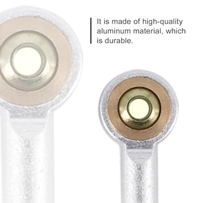 kingsea 10 Pcs Steering Linkage Tie Rod End M2 Ball Joint Linkage Tie Rod End for RC Car Boat Truck, White - color: White