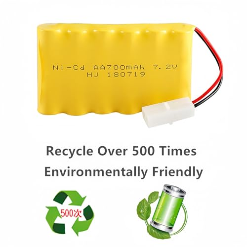 7.2V 700mAh NiCd AA Battery Pack with Standard Tamiya Plug for RC Car RC Truck Household Appliances RC Toys 7.2V Volt Battery