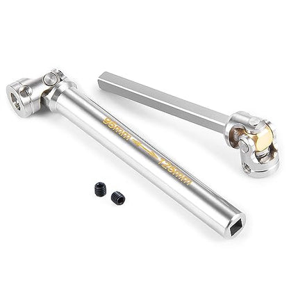 RC-Hub 1Pcs RC Driveshafts Metal Drive Shaft 45-50/47-57/55-67/60-80mm for 1:14 Tamiya Trailer Tractor Truck RC Crawler Car (95mm-125mm) - size: 95mm-125mm