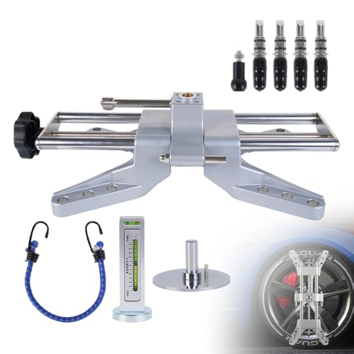BARTOO Wheel Clamp & Magnetic Adapter for 11-25" Rims Wheel Alignment Tool | Magnetic Mount, For Camber Caster, DIY Tire Repair Tool Kit, Fits 11-25" Rims